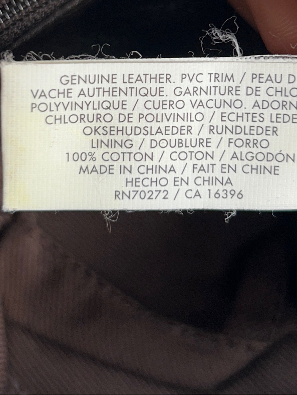 Liz Claiborne Villager Classic Dark Brown Leather Shoulder Bag - Picture 8 of 8